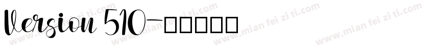 Version 510字体转换